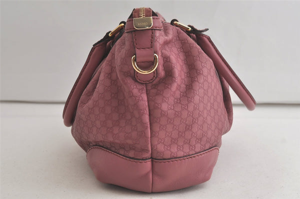 Authentic GUCCI Sukey Micro GG Guccissima Leather Tote Bag 247902 Pink 5625K