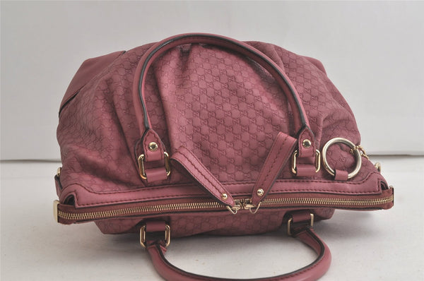 Authentic GUCCI Sukey Micro GG Guccissima Leather Tote Bag 247902 Pink 5625K