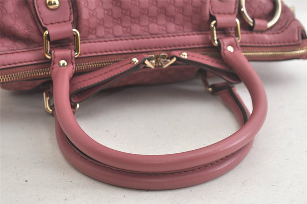 Authentic GUCCI Sukey Micro GG Guccissima Leather Tote Bag 247902 Pink 5625K