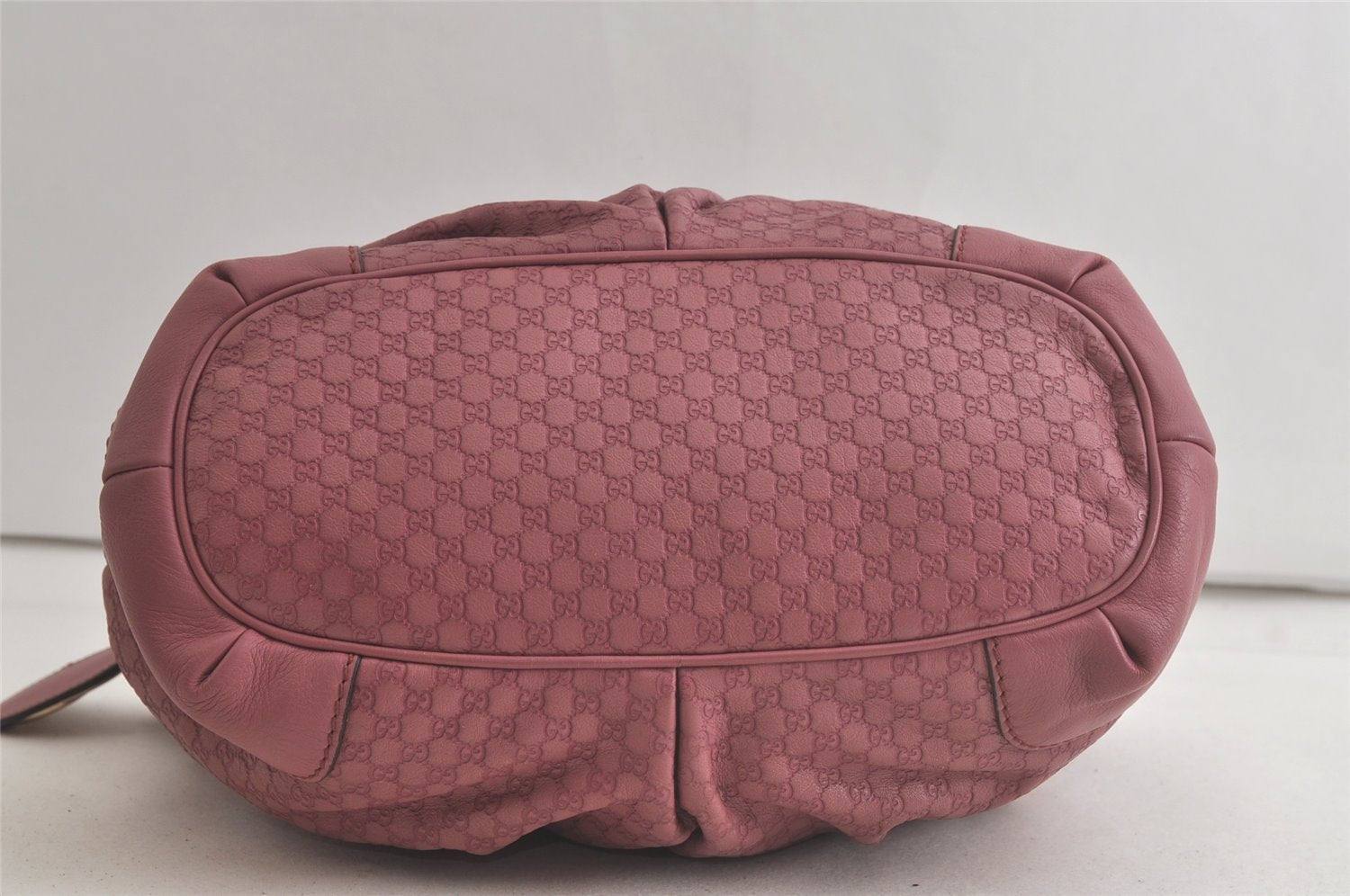 Authentic GUCCI Sukey Micro GG Guccissima Leather Tote Bag 247902 Pink 5625K