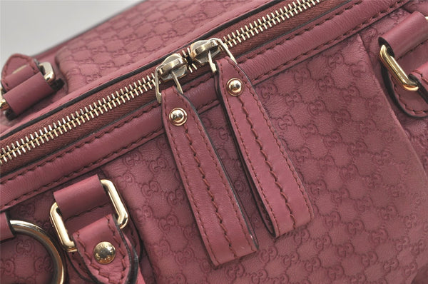 Authentic GUCCI Sukey Micro GG Guccissima Leather Tote Bag 247902 Pink 5625K
