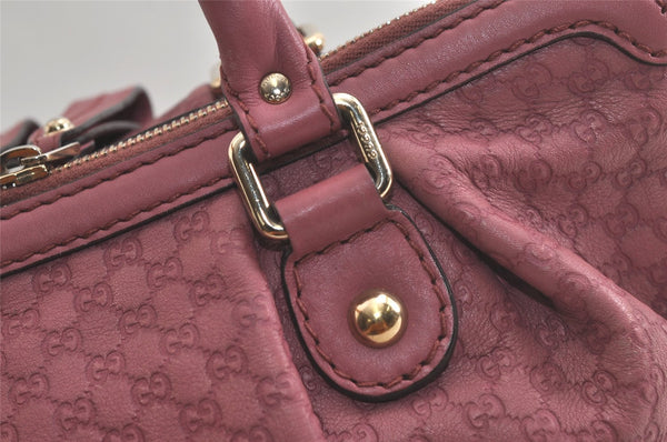 Authentic GUCCI Sukey Micro GG Guccissima Leather Tote Bag 247902 Pink 5625K