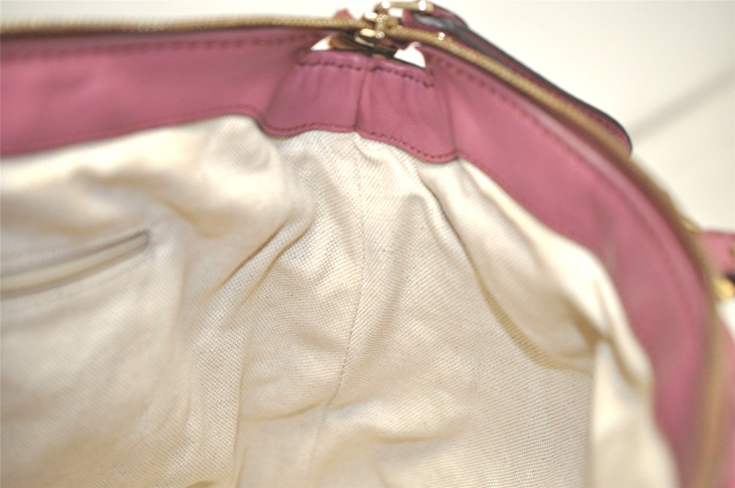Authentic GUCCI Sukey Micro GG Guccissima Leather Tote Bag 247902 Pink 5625K
