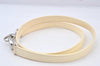 Authentic Christian Dior Enamel Shoulder Strap White 35.6" CD 5627K