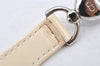 Authentic Christian Dior Enamel Shoulder Strap White 35.6" CD 5627K