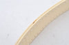 Authentic Christian Dior Enamel Shoulder Strap White 35.6" CD 5627K