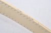 Authentic Christian Dior Enamel Shoulder Strap White 35.6" CD 5627K