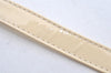 Authentic Christian Dior Enamel Shoulder Strap White 35.6" CD 5627K