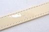 Authentic Christian Dior Enamel Shoulder Strap White 35.6" CD 5627K