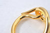 Authentic HERMES Scarf Ring Jumbo Circle Design Gold Tone Box 5629K