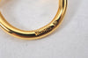 Authentic HERMES Scarf Ring Jumbo Circle Design Gold Tone Box 5629K