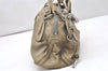 Authentic Chloe Paddington Vintage Leather Shoulder Hand Bag Beige 5631K