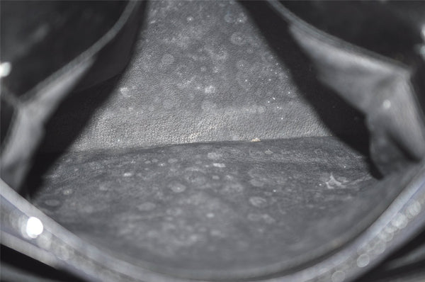 Authentic GUCCI Vintage Shoulder Hand Bag Purse Leather Black 5632I