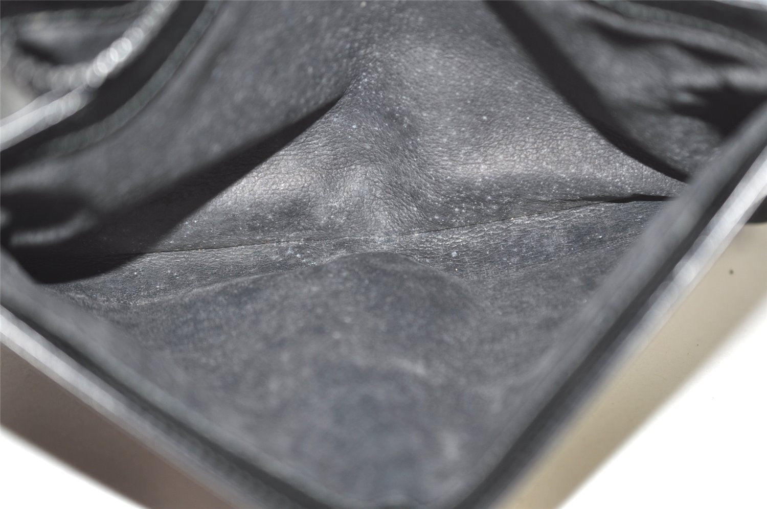 Authentic GUCCI Vintage Shoulder Hand Bag Purse Leather Black 5632I