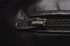 Authentic CHANEL Calf Skin Bicolore CC Logo Clutch Hand Bag Purse Black 5634I