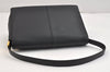 Authentic BURBERRY Vintage Leather Shoulder Hand Bag Purse Black 5634K