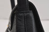 Authentic BURBERRY Vintage Leather Shoulder Hand Bag Purse Black 5634K