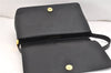 Authentic BURBERRY Vintage Leather Shoulder Hand Bag Purse Black 5634K