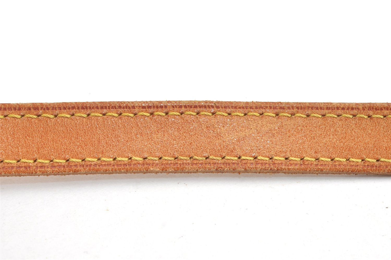 Authentic Louis Vuitton Leather Shoulder Strap Beige 39.4