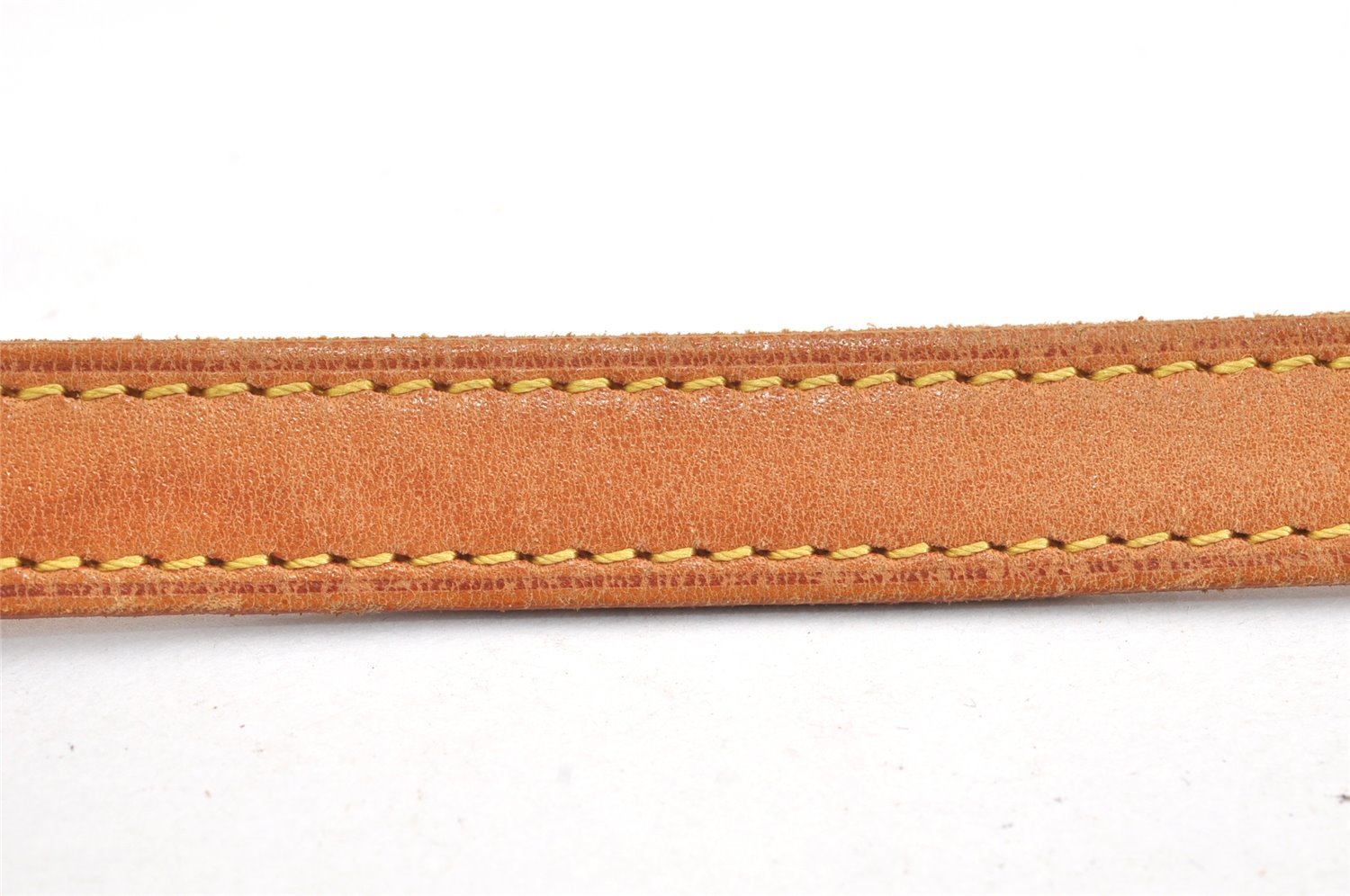 Authentic Louis Vuitton Leather Shoulder Strap Beige 39.4