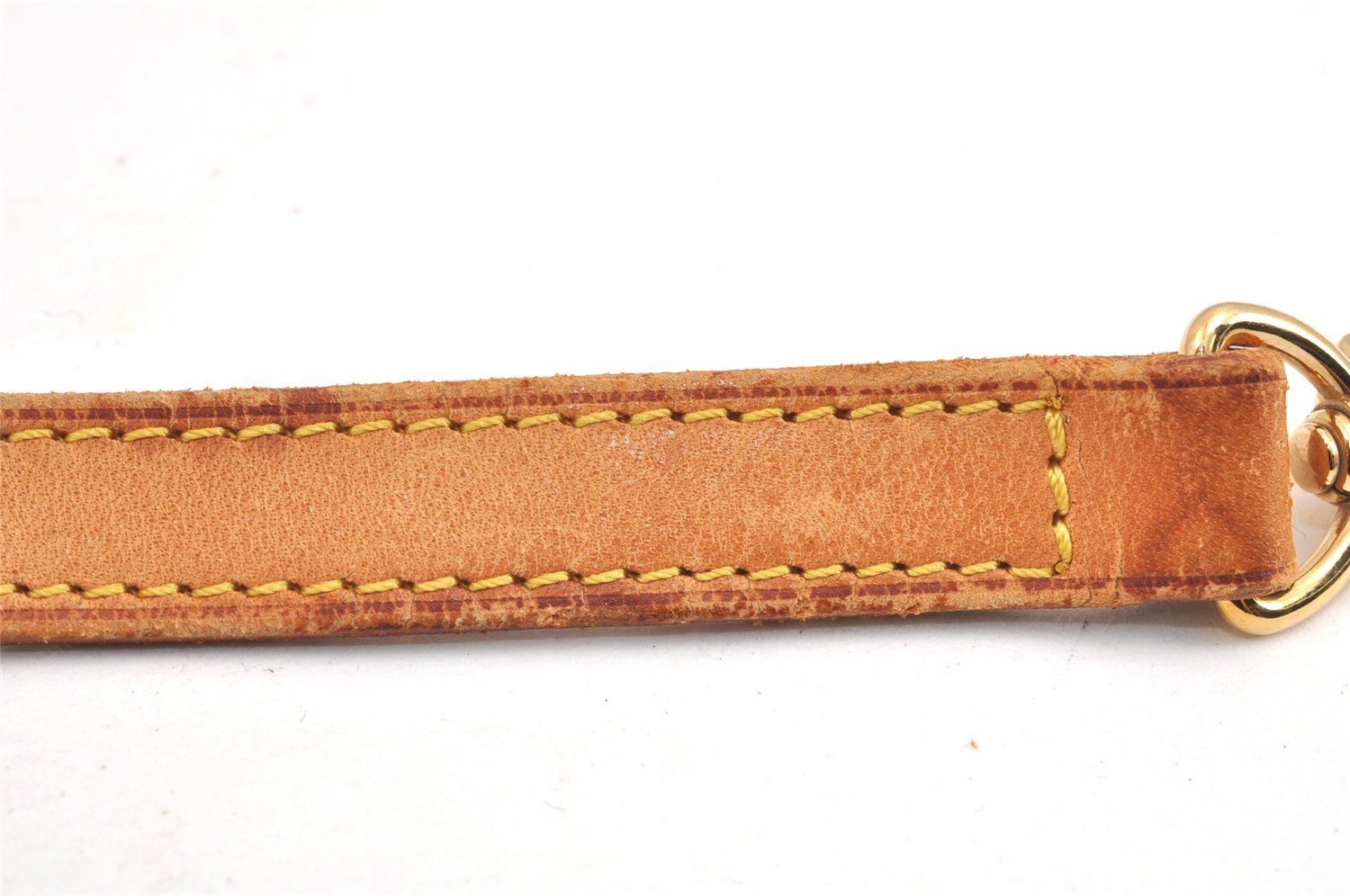 Authentic Louis Vuitton Leather Shoulder Strap Beige 39.4