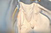 Authentic PRADA Vintage Leather Nappa Chain Shoulder Bag Purse Gray 5636J