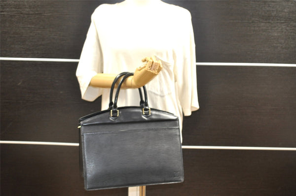 Authentic Louis Vuitton Epi Riviera Hand Bag Black M48182 LV 5637I