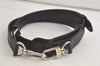 Authentic Louis Vuitton Leather Shoulder Strap Black 42.9-52.4" LV 5637K