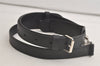 Authentic Louis Vuitton Leather Shoulder Strap Black 42.9-52.4" LV 5637K