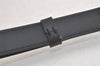 Authentic Louis Vuitton Leather Shoulder Strap Black 42.9-52.4" LV 5637K