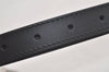 Authentic Louis Vuitton Leather Shoulder Strap Black 42.9-52.4" LV 5637K