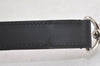 Authentic Louis Vuitton Leather Shoulder Strap Black 42.9-52.4" LV 5637K