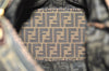 Authentic FENDI Zucca Vintage Tote Hand Bag Nylon Leather Brown Black 5638I
