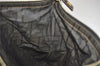 Authentic FENDI Zucca Clutch Hand Bag Purse Nylon Leather Brown Black 5639I