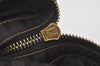 Authentic FENDI Zucca Clutch Hand Bag Purse Nylon Leather Brown Black 5639I