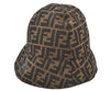 Authentic FENDI Vintage Zucca Bucket Hat Canvas Brown 5641K