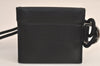 Authentic Christian Dior Shoulder Cross Coin Case Purse Leather Black CD 5648M