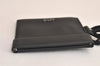 Authentic Christian Dior Shoulder Cross Coin Case Purse Leather Black CD 5648M