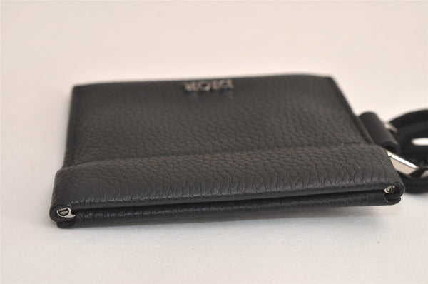 Authentic Christian Dior Shoulder Cross Coin Case Purse Leather Black CD 5648M