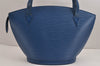 Auth Louis Vuitton Epi Saint Jacques Shopping Shoulder Bag Blue M52265 LV 5649J