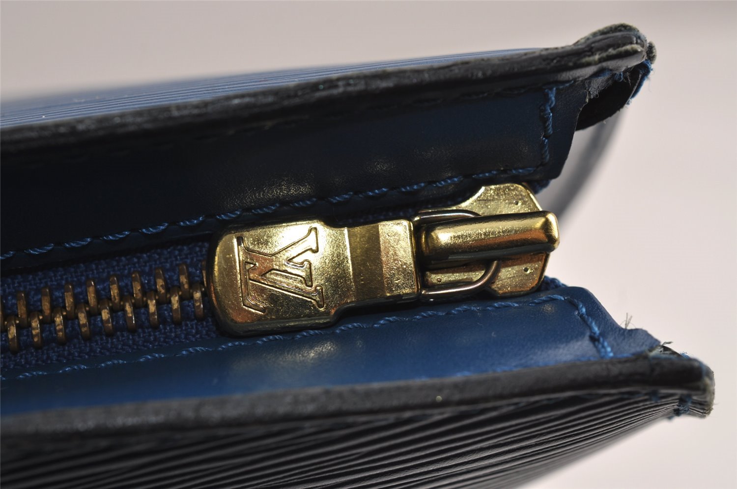 Auth Louis Vuitton Epi Saint Jacques Shopping Shoulder Bag Blue M52265 LV 5649J