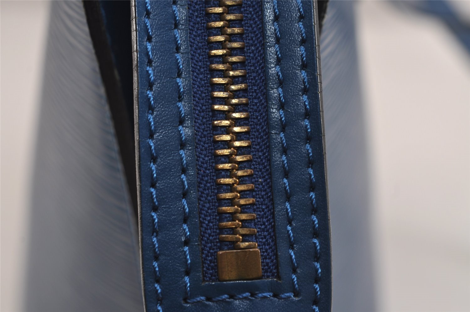 Auth Louis Vuitton Epi Saint Jacques Shopping Shoulder Bag Blue M52265 LV 5649J