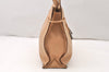 Authentic GUCCI Vintage Shoulder Tote Drawstring Bag Leather 01702 Beige 5649K