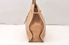 Authentic GUCCI Vintage Shoulder Tote Drawstring Bag Leather 01702 Beige 5649K