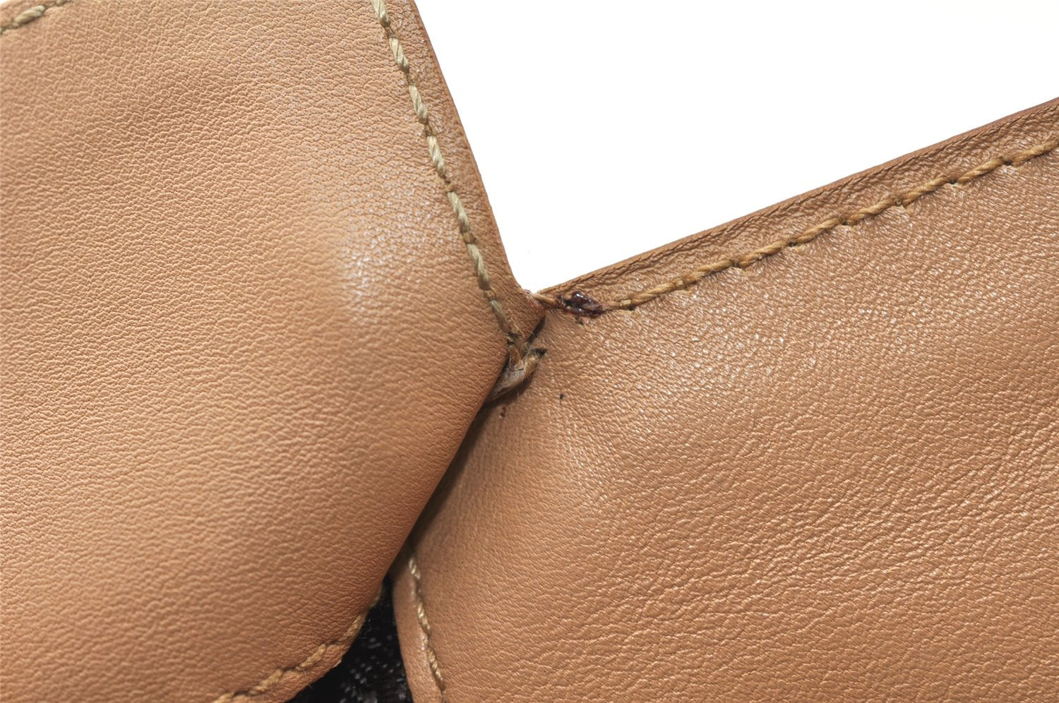 Authentic GUCCI Vintage Shoulder Tote Drawstring Bag Leather 01702 Beige 5649K