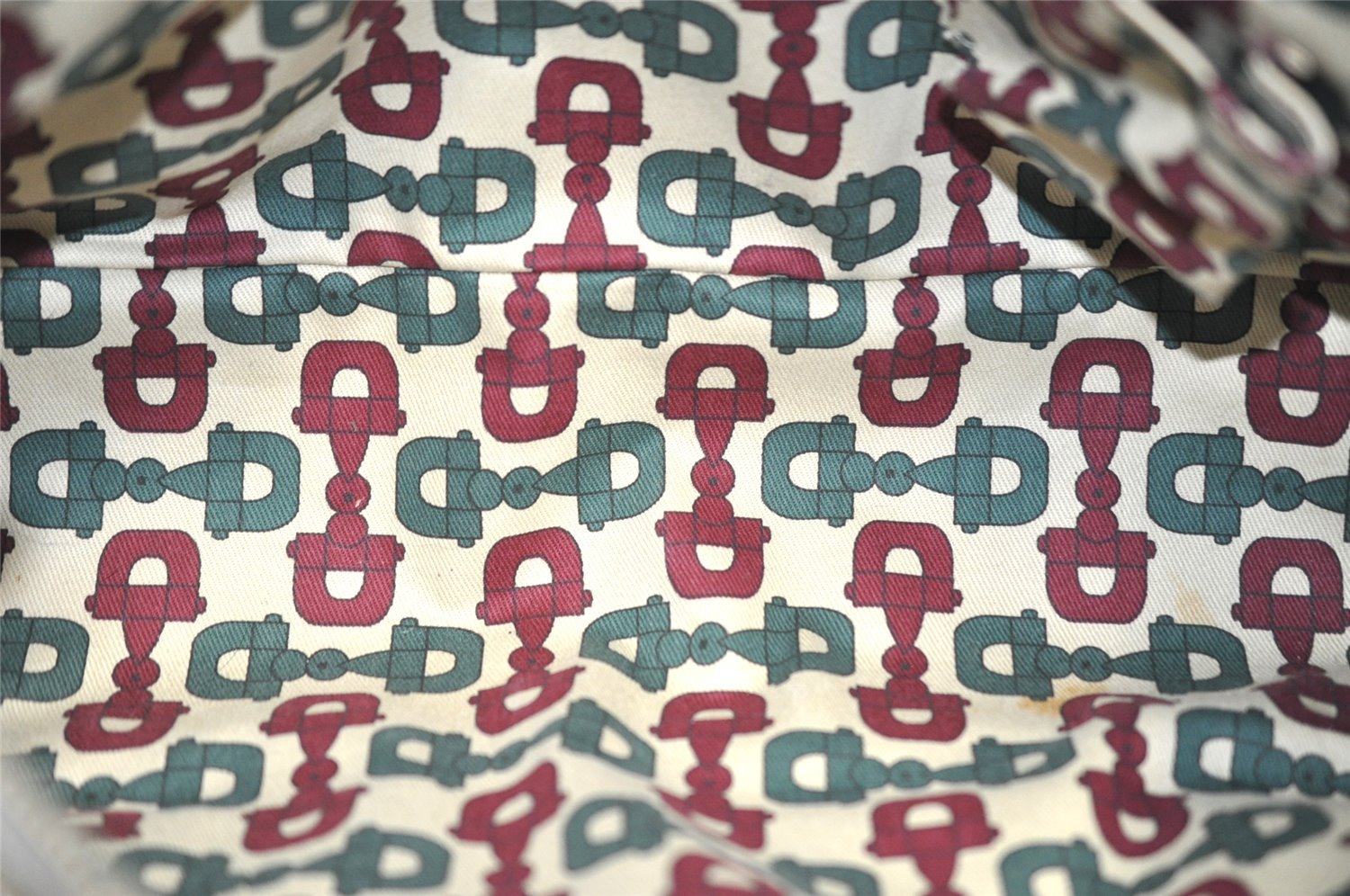 Authentic GUCCI Guccissima Princy Tote Bag GG Leather 177052 White 5651I