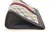 Authentic GUCCI Sherry Line Clutch Hand Bag Purse GG PVC Leather Navy Blue 5651K