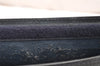 Authentic GUCCI Sherry Line Clutch Hand Bag Purse GG PVC Leather Navy Blue 5651K