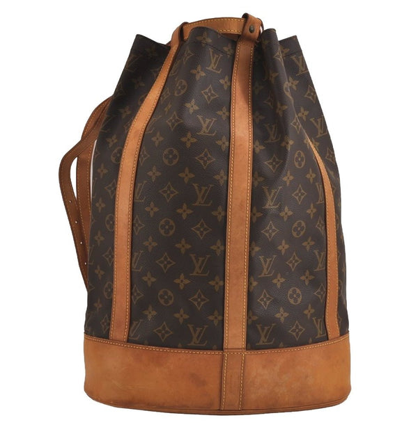 Authentic Louis Vuitton Monogram Randonnee GM Shoulder Bag M42244 LV 5652J