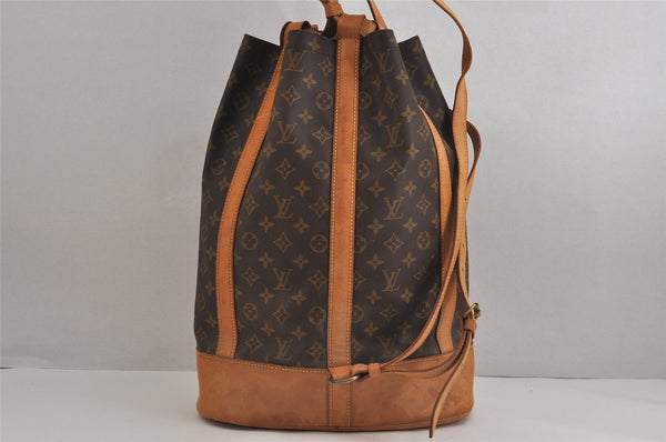 Authentic Louis Vuitton Monogram Randonnee GM Shoulder Bag M42244 LV 5652J